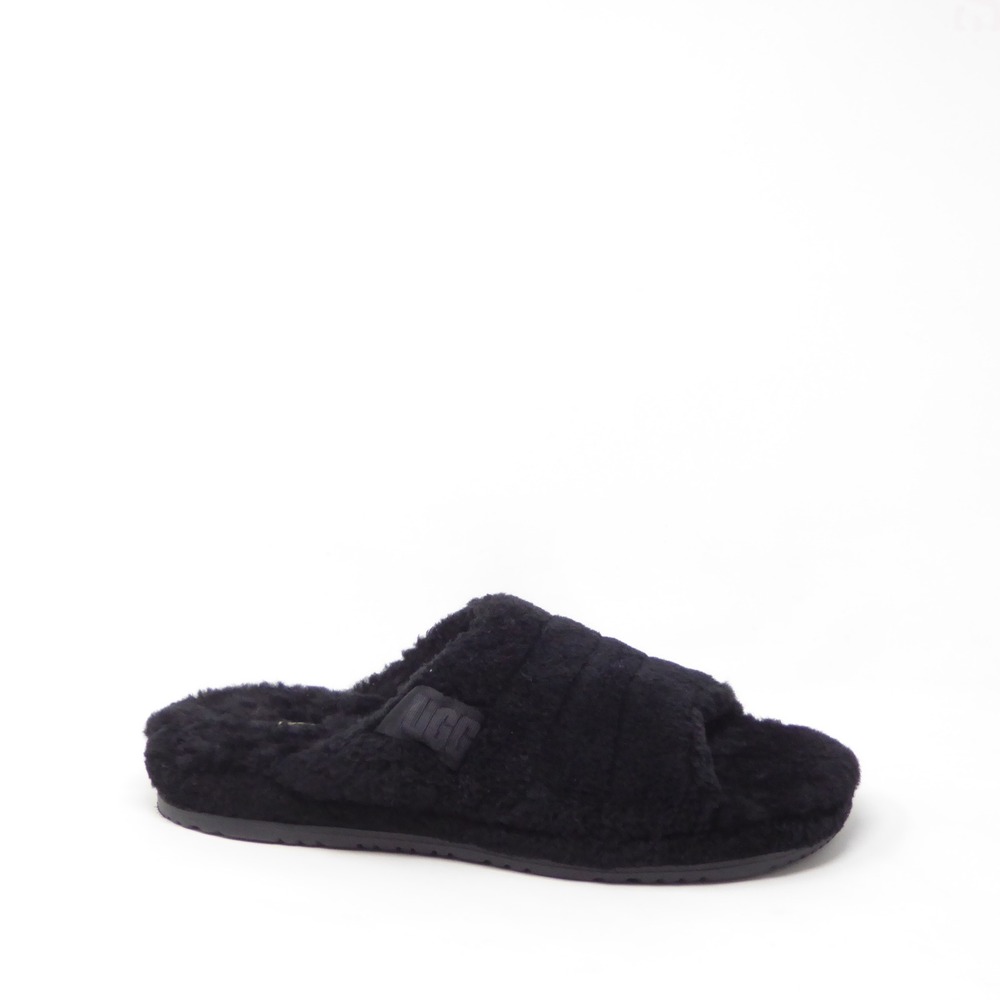 UGG Mens Fluff You Slide Slippers Black F19821A Size 13